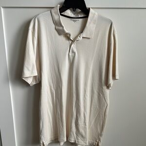 Tasso Elba Men's Cream Polo Shirt, Large